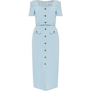 Self Portrait, Dames, Jurken, Blauw, Maat: M