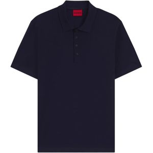 Hugo, Heren, Tops, Blauw, Maat: L Katoen,