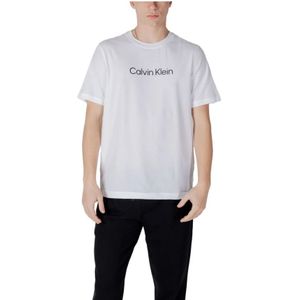 Calvin Klein, Heren, Tops, Wit, Maat: XL Katoen,