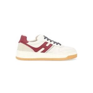 Hogan Geveterde Sneakers , White , Heren , Maat: 42 1/2 EU