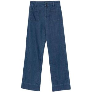 A.p.c., Dames, Jeans, Blauw, Maat: W25 Katoen,
