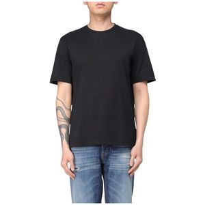 Roberto Collina, Heren, Tops, Zwart, Maat: XL