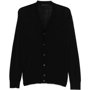 Low Brand, Heren, Truien, Zwart, Maat: S