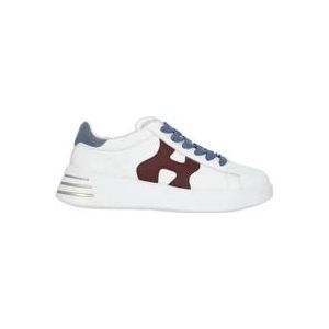 Hogan Witte Leren Sneakers voor Dames , White , Dames , Maat: 37 1/2 EU