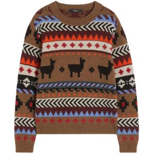 Max Mara - Quirite - Gebreide Trui - Veelkleurig - Alpaca en Wolmix