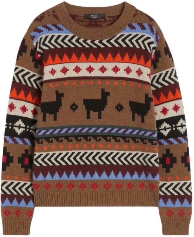 Max Mara - Quirite - Gebreide Trui - Veelkleurig - Alpaca en Wolmix