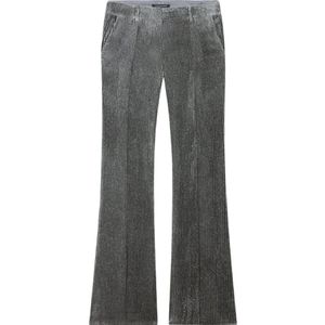 Luisa Cerano, Dames, Broeken, Grijs, Maat: L Viscose,