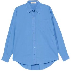 The Frankie Shop, Dames, Blouses & Shirts, Blauw, Maat: XS