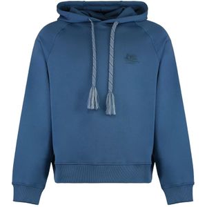 Etro, Heren, Sweatshirts & Hoodies, Blauw, Maat: S Katoen,