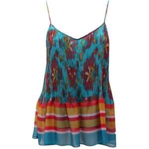 Twinset, Dames, Tops, Veelkleurig, Maat: 2XS Poliester,