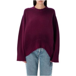 The Attico, Dames, Truien, Paars, Maat: 3XS Wol,