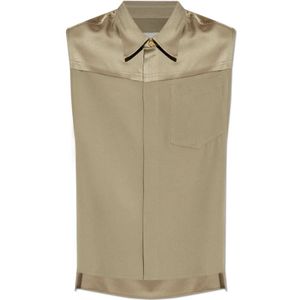 Ami Paris, Dames, Blouses & Shirts, Groen, Maat: 2XS Zijde,