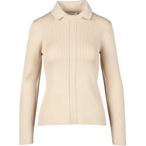 Tory Burch, Dames, Truien, Beige, Maat: M Polyamide,