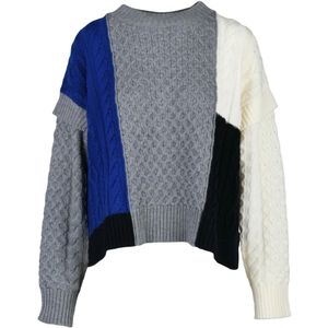 Weekend Max Mara, Dames, Truien, Veelkleurig, Maat: M Wol,