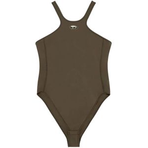 Diesel, Dames, Tops, Groen, Maat: XS Polyamide,