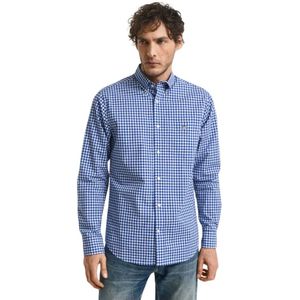 Gant, Heren, Overhemden, Blauw, Maat: 2XL