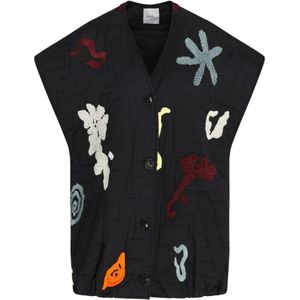 Alysi, Dames, Jassen, Zwart, Maat: 2XS Poliester,