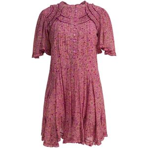 Marant étoile, Dames, Jurken, Roze, Maat: XS Katoen,