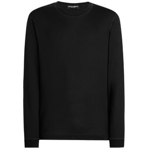 Dolce & Gabbana, Heren, Tops, Zwart, Maat: M