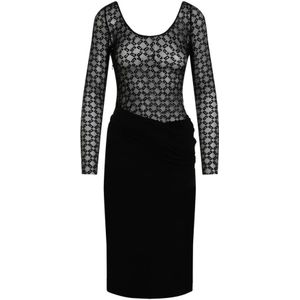 Givenchy, Dames, Jurken, Zwart, Maat: XS Viscose,