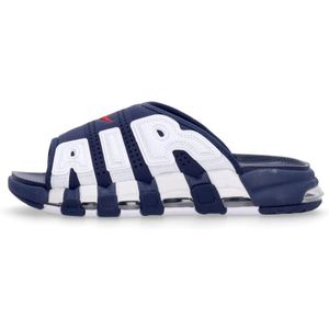 Nike Graffiti Stijl Slippers Middernacht Marineblauw/Rood/Wit , Blue , Heren , Maat: 45 EU