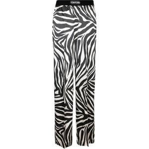 Tom Ford, Dames, Broeken, Veelkleurig, Maat: XS Zijde,