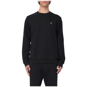 Hugo - Minimalistische Crew Neck Sweatshirt - Zwart - Heren - 2XL