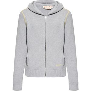 Marni, Heren, Truien, Grijs, Maat: L Wol,