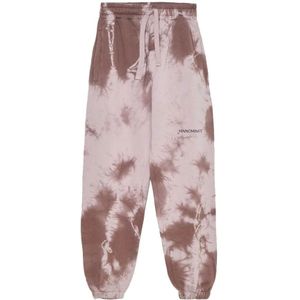 Hinnominate - Katoenen Sweatpants - Bruin - Modderbruine Tie-Dye Print