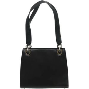 Salvatore Ferragamo Pre-owned, Dames, Pre-owned, Zwart, Maat: ONE Size Leer,