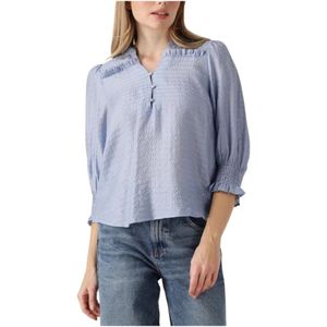 Co'Couture, Dames, Blouses & Shirts, Blauw, Maat: XS