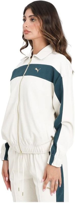 Puma, Dames, Sweatshirts & Hoodies, Wit, Maat: S Katoen,