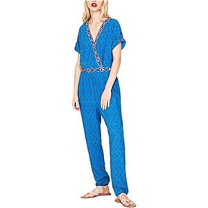 Pepe Jeans, Dames, Jumpsuits & Playsuits, Blauw, Maat: M Katoen,