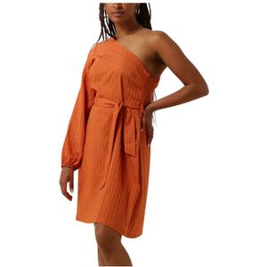 Another Label, Dames, Jurken, Oranje, Maat: S Poliester,