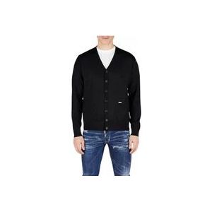 Dsquared2 Wollen Cardigan, Blijf Warm en Stijlvol , Black , Heren , Maat: M