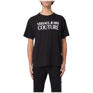 Versace Jeans Couture, Heren, Tops, Zwart, Maat: XS