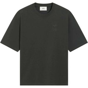 Ami Paris, Heren, Tops, Grijs, Maat: 2XL Katoen,