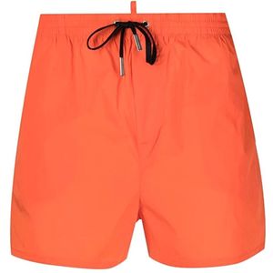 Dsquared2, Heren, Badkleding, Oranje, Maat: XS