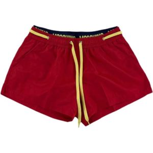 Moschino, Heren, Badkleding, Rood, Maat: XS Poliester,