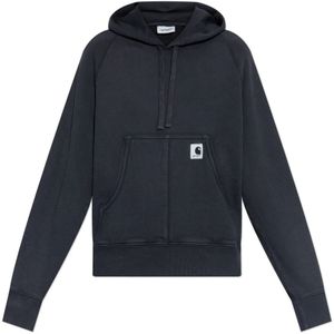Carhartt Wip, Dames, Sweatshirts & Hoodies, Grijs, Maat: XS Katoen,
