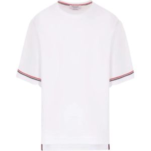 Thom Browne, Heren, Tops, Wit, Maat: L Katoen,