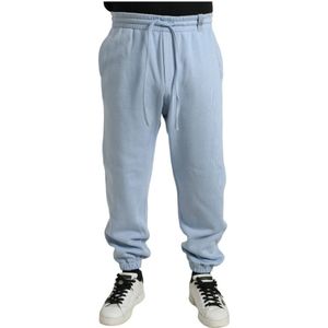 Dolce & Gabbana, Heren, Broeken, Blauw, Maat: M Katoen,