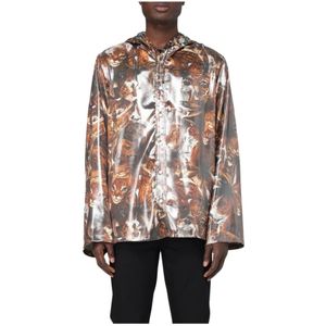 Acne Studios, Heren, Jassen, Bruin, Maat: S Zijde,