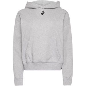 JW Anderson, Dames, Sweatshirts & Hoodies, Grijs, Maat: S Katoen,