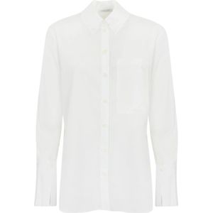 Patrizia Pepe, Dames, Blouses & Shirts, Wit, Maat: S Katoen,
