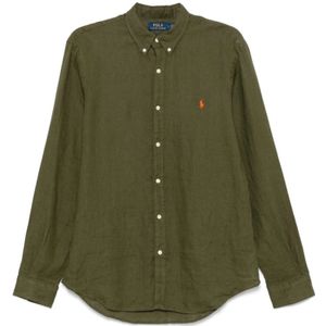 Ralph Lauren, Heren, Overhemden, Groen, Maat: 2XL
