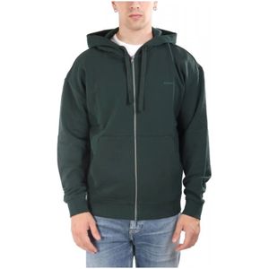Hugo, Heren, Sweatshirts & Hoodies, Groen, Maat: L Katoen,