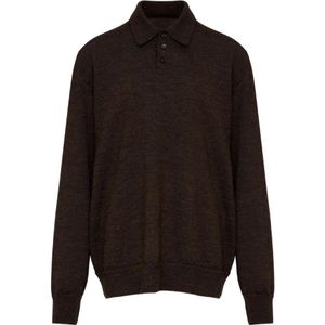 Maison Margiela, Heren, Truien, Grijs, Maat: L Wol,