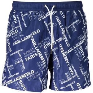 Karl Lagerfeld, Heren, Badkleding, Blauw, Maat: S