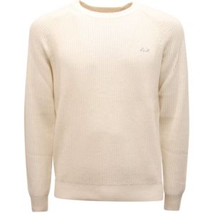 Sun68, Heren, Truien, Wit, Maat: S Wol,